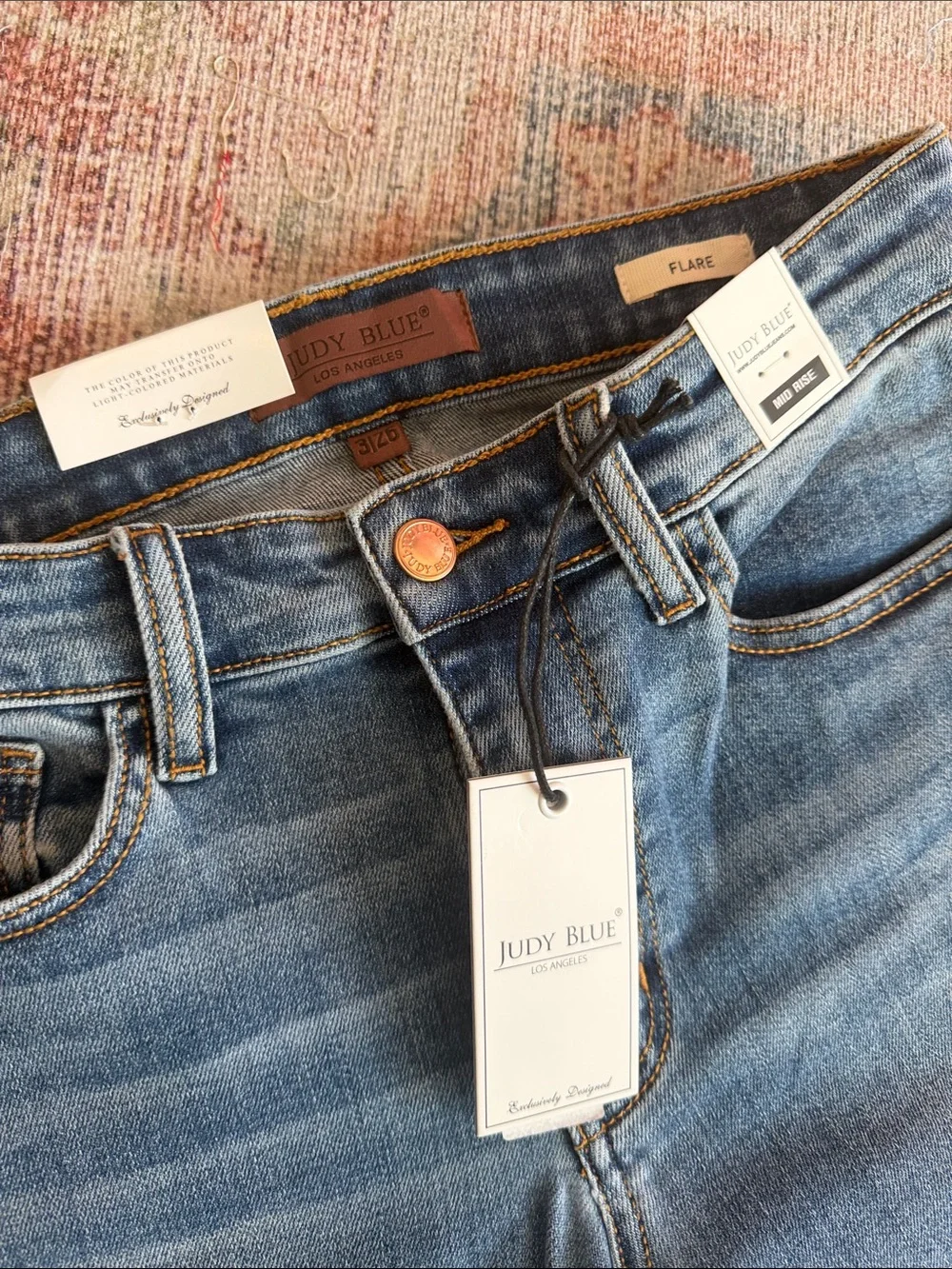Judy Blue Medium Blue Flare Jeans